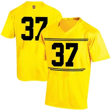 Men's Game Carson Petitbon Maryland Terrapins Football College Jersey - Gold